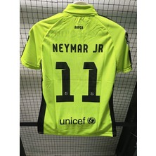 Mmt Spor Barcelona 2014-15 Yeni Sezon Neymarrr Jr Sezonu Alternatif Yeşil Yakalı Yetişkin Forması