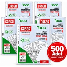 MEDEVRELF Cassa Poşet Dosya Eco 30 Mikron 100'LÜ 5 Paket ( 500 Adet )