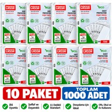 MEDEVRELF Cassa Poşet Dosya Eco 30 Mikron 100'LÜ 10 Paket ( 1000 Adet )