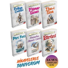 Için Bilim Insanları Seti (3-5. Sınıflar Için, 6 Kitap Set ) Evliya Çelebi, Mimar Sinan, Ibn-I Sina, Piri Reis, Hazarfen Ahmet Çelebi, Biruni