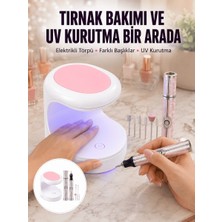 Zero Land CADDE101 Tırnak Matkabı ve LED Oje Kurutucu 2’li Profesyonel Bakım Seti Yeni Nesil