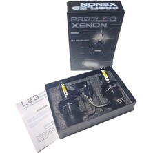 Adet H4 Soket LED Xenon Far Ampulü 6000K Beyaz 8000LM