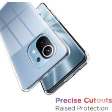 Mi 11 Uyumlu Kamera Korumalı Darbe Önleyici Ultra Slim Tpu Şeffaf Silikon Kılıf (Şeffaf, Xiaomi Mi 11)