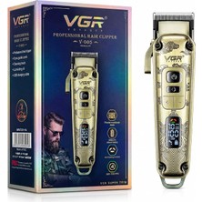 Premium Metal Muhafaza Saç Kesme Makinesi LED Ekran, Toz Metalurjik Bıçak 5500-7000 Rpm 4 Hız Motorlu Otomatik Test Düğmesi USB Şarjı 4 Ayarlanabilir Konik Kol 8 Kılavuz Taraklar Çalışma Süresi