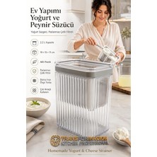 Profesyonel Yoğurt Süzgeci, 2.2l Büyük Kapasiteli, Paslanmaz Çelik Filtreli Ev Yapımı Yoğurt Süzücü 721348
