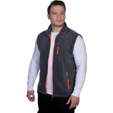 Erkek Outdoor Spor Yelek 3 Cepli Polar Yelek