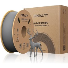 Hyper Pla Filament 1,75 Mm, Resmi Filament 1,75 mm Pla, 3D Yazıcı Filamenti, Yüksek Hızlı Baskı Için, Uzun Ömürlü ve Dayanıklı, Boyut Hassasiyeti +/-0,03 Mm, 1 Kg/makara (Gri)