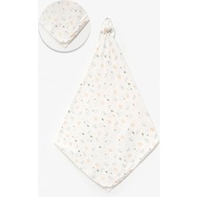 Marvielle Sevimli Koyun Desenli Çift Kat 75X100 Cm. Flannel Battaniye - Bebek & Çocuk Battaniyesi