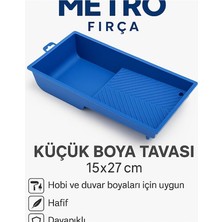Küçük Boya Tavası 15X27 cm – Hafif, Dayanıklı, Hobi ve Duvar Boyaları Için Ideal
