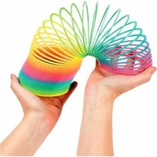 Veloro Fidget Stres Yayı - Magic Spring Rengarenk Gökkuşağı Stres Yayı No:6 - 1 Adet