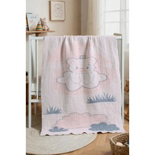 Marvielle Dört Kat Desenli Müslin Bebek&çocuk Battaniyesi 80X140 cm | %100 Pamuk, Içi - Bebek & Çocuk Battaniyesi