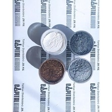 10G(25ML) X4 Renk Toz Metalik Sedef Epoksi Pigment Boya Siyah Ton