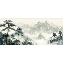 Gaming Mouse Pad 90X40 Mouse Pad Xxl Büyük Oyuncu Ofis Mause Pad Mousepad (Green Tree, 90X40 Cm)