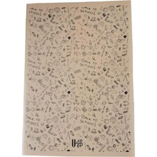 Yaprak Kareli Defter Plastik Kapak A-4 1 Adet Pp Kapak Büyük Boy Kareli Defter 60 Sayfa A4 Desenli Kapak