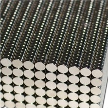 Magnet 30 Adet Çap 5mm x Kalınlık 2mm Yuvarlak Süper Güçlü Neodyum Mıknatıs