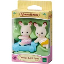 Families 5420 Çikolata Kulaklı Ikiz Tavşan Bebekler