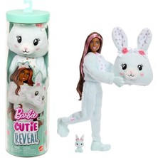 Cutie Reveal Bebek ve Aksesuarları, Yumuşak Dostlar Serisi Tavşancık, Renk Değişimi ve Mini Evcil Hayvan Dahil 10 Sürpriz, JJP65