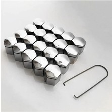 Bijon Kapağı Sökme Aparatlı 20 Li Set Krom 19 mm