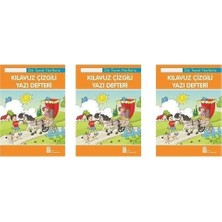 1. Sınıf Kılavuz Çizgili Yazı Defteri Büyük Boy (Dik Temel Harflerle) (3 Adet)