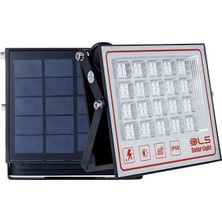 300 Solar 5 Modlu Güneş Enerjili LED Projektör Mavi Yeşil Kırmızı ve Rgb Renk Aydınlatma