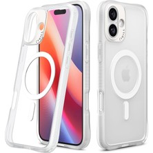 Ciel By Cyrıll iPhone 16 Plus ile Uyumlu Magsafe Kılıf Ultra Sheer Mag Kaymaz Mikro Dokulu Şeffaf Kapak - ACS08249 (Spigen Tr Garantili)