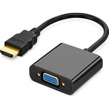 PX-1240S HDMI To VGA Çevirici Adaptör, HDMI Erkek VGA Dişi, 30 Cm, Full Hd Görüntü Dönüştürücü