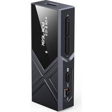 KA17 Taşınabilir USB Dac Ses Hifi Kod Çözücü, Çift ES9069Q PCM768 DSD512 3.5/4.4mm Çıkışı Android Ios Mac WIN10 Için (Siyah)