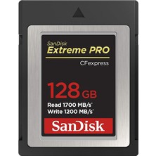 Extreme Pro Cfexpress Hafıza Kartı Tip B 128 GB (1.700 Mb/s Okuma, 1.200 Mb/s Yazma, Rescuepro Deluxe, Sorunsuz Raw Videolar, 4k, Xqd Uyumluluğu)
