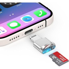 iPhone 14 Micro Sd Kart Okuyucu Adaptörü Micro Sd/tf Kart Okuyucu Görüntüleyici Mikro Sd Kart Adaptörü, iPhone 14 13 12 11 Xs Xr x 8 iPad Için, Ios 17 ve Exfat