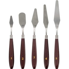 Metal Spatula 5'li Set (Painting Knife)