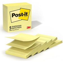 Açılır Notlar 7,6 x 7,6 Cm, 5 Ped, Amerika'nın 1 Numaralı Favori Yapışkan Notlar, Kanarya Sarısı, Temiz Çıkarma, Geri Dönüştürülebilir (3301-5YW)