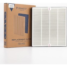 Fakir Vigor & Vigor Plus Uyumlu Filtre – True Hepa + Aktif Karbon | 2  aşamalı Hava Temizleyici Yedek Filtre |