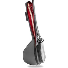Müzik Pandura Müzik Profesyonel Su Geçirmez 20 mm Pedli Gigbag Kısa Bağlama Saz Kılıfı Gri
