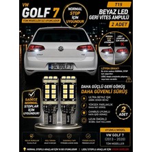 Golf 7 Normal Stop Uyumlu T15 W16W Beyaz LED Geri Vites Ampulü Canbus 2 Adet