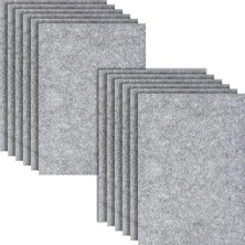 Adet 2mm Kalınlıkta Sert Keçe, El Işi Için Keçe, 20 x 30 Cm, Gri