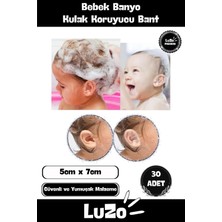 Marvielle Premium Seri Özel Üretim Güvenli Su Kaçırmaz Yumuşak Bebek Banyo Kulak Koru - Bebek Banyo Aksesuarı