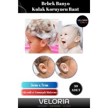 Marvielle Premium Seri Özel Üretim Güvenli Su Kaçırmaz Yumuşak Bebek Banyo Kulak Koru - Bebek Banyo Aksesuarı