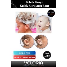 Marvielle Premium Seri Özel Üretim Güvenli Su Kaçırmaz Yumuşak Bebek Banyo Kulak Koru - Bebek Banyo Aksesuarı