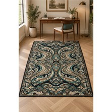 Rugs Modern Halı Dora Oryantal Madalyon Geometrik Desenli Ince Dokuma Taban Salon Halısı OZL354