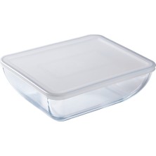 Pyrex Cook&freeze Cam Dikdörtgen Kapaklı Saklama Kabı 1,6l Renksiz