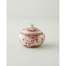 English Home Preston Stoneware Şekerlik 10,5X10,5X8,5 cm Bordo