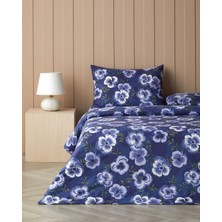 English Home Bluebell Garden Çift Kişilik Çarşaflı Nevresim Takımı 200X220 cm Mavi