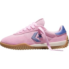 CA16076C Converse Run Star Traıner Stıtched Suede Kadın Spor Ayakkabı Pembe