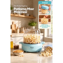 Fressi Mısır Patlatma Makinesi | Otomatik Karıştırma | Kapak&kase | FR-PC06 Popfun 500W Mavi