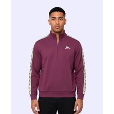 Kappa Authentic 222 Banda Pulliogt Erkek Bordo Regular Sweatshirt