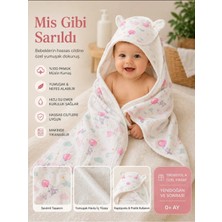 Marvielle Bebek Bornoz 80X80 Içi Havlu Dışı Müslim Kumaş - Bebek Banyo Aksesuarı