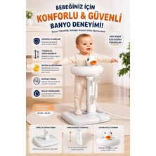 Marvielle Ördek Figürlü Bebek Yıkama Yardımcısı Standı Katalanabilir Ayarlanabilir Be - Bebek Banyo Aksesuarı
