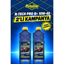 Putoline N-Tech Pro R+ 10W-40 Tam Sentetic Motosiklet Yağı 1 Litre (2 Adet),ntech