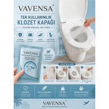 Marvielle Hijyenik Tek Kullanımlık Klozet Kapağı Kılıfı Seyahat Tipi Wc Örtüsü 25 Ade - Bebek Banyo Aksesuarı