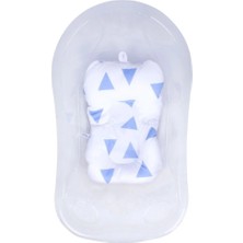 Marvielle Cozy Banyo Minderi Art-69 Mavi Üçgen - Bebek Banyo Aksesuarı